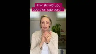 How should you apply an eye serum? #serum #skinserum #skinserums #eyeserum
