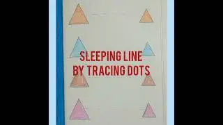 Sleeping Lines by tracing dots. #shorts # shorts video #ytshorts #kids #tracing @kids creativity