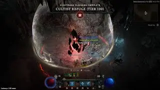 Diablo 4 - Ice Shards Sorcerer Solo Nightmare Dungeon Tier 100 + 123456789 Ways To Die While Prog
