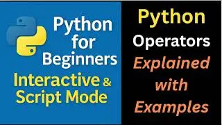 Operators in Python Explained With Examples and Output for Beginners