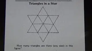 Triangles in a Star - Maths Puzzle! #229