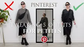 Recreating Pinterest Outfits | Tweaks for Petites / Curvy body type