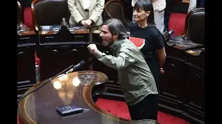 Nicolás del Caño: “Por lxs jubiladxs, por la salud, discapacidad y por Gaza, sí juro”