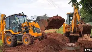 JCB 3dx Loader Folding & mini roller work 💪💯💥 #jcb #jcb3dx #tractor