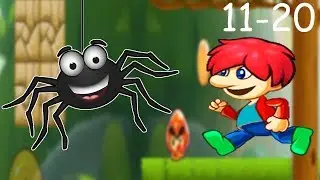 Victos World  интересная детская игра-мультфильм, уровни с 11 по 20. Играй вместе с Диной.