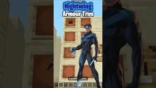 🛡️ Minecraft Superhero's Armor Trim: Epic Custom Designs! 💥🔧👕#shorts #nightwing