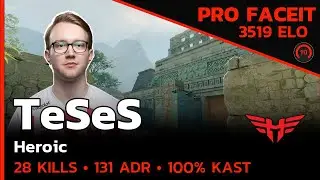 CS2 POV | TeSeS Heroic GOES NUCLEAR on FACEIT☢️ w/Buzz/birdfromsky (ANCIENT) FACEIT LVL 10