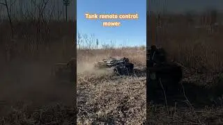 Tank remote control mower #rcmower#remotecontrol #lawnmower #mower