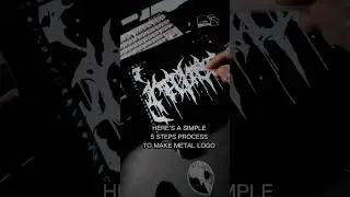 Easy! How I Draw Metal Logo I believe you can! #shorts #tutorial #metalband  #art