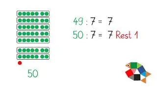 Geteiltaufgaben mit Rest (Teil 1) / Mathe lernen in Klasse 3 / einfach schlau üben