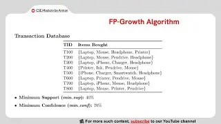 FP-Growth Algorithm Problem | Conditional Pattern Base, FP-Tree |  Data Mining | Bangla Lecture