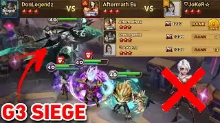 G3 Siege | DonLegendz vs Aftermath Eu vs JoKeR | #summonerswar