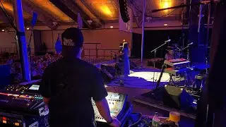 Monitor engineer/stagehand POV.