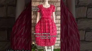 Pure Handloom Ikkat Cotton Feeding Kurtis #maternity #feeding #dress #cotton #ikkat