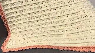 Crochet baby blanket #crochet #crochetbabyblanket 