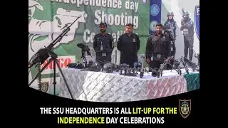 The SSU Headquarters is all lit-up for the Independence Day Celebrations 🇵🇰✨