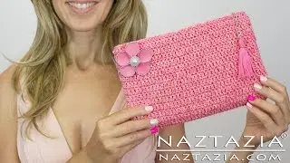 HOW to CROCHET EASY BEGINNER BAG  - DIY Tutorial for Evening Bag Clutch Purse with Lining