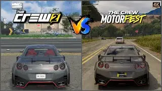 The Crew 2 Vs The Crew Motorfest NISSAN GT R R35 🤩 #gtr