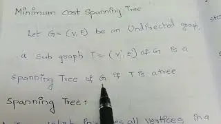 kruskal's algorithm | minimum spanning tree |daa