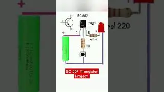 BC 557 trangister project #circuitbasics #transistorproject #diycircuit #brainelectronic