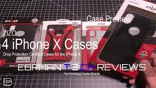 Four Military Drop Test Certified Cases & Glass Protector for the iPhone X from Zizo
