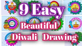 Easy Diwali Drawing|Happy Diwali Chart|Diwali Drawing Easy And Beautiful|Happy Diwali Drawing|Diwali