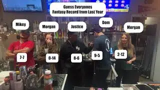 Guess our staffs Fantasy Football Record from last year!