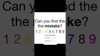 Can you find the mistake #puzzle #logicpuzzle #memes #viral #viralvideo #subscribe