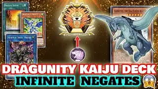 DRAGUNITY-KAIJU gets me into MASTER RANK! High Rated battles; INFINITE NEGATES! Yugioh MASTER DUEL