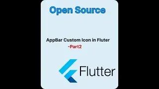 AppBar with custom icon in flutter