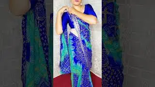sawan special 🏝💦💭saree draping tutorial for beginners #sarees #sareedraping #shorts #ytshorts #sadi