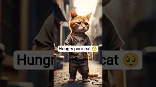 Poor Cat Cooking Food 🐱🥺🍳 | Kids Short Story#uoloadshorts#cartoon#kidscartoon#animation#aiart#cat#ai