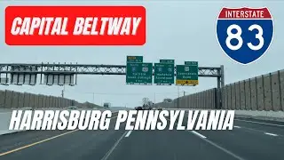 Interstate 83 Northbound - Harrisburg, Pennsylvania - 4K Highway Drive