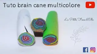 Tuto brain cane multicolore - La Petite Fimo d'Elle