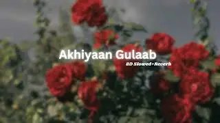Akhiyaan Gulaab (8D Slowed + Reverb) - Mitraz
