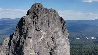 Flying drone around rabbit ears prospect Oregon Labor Day 2024