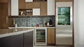 Elegantly Styled Glass Door Refrigerator by Monogram