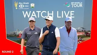 REPLAY | Ludvig &Aring;berg, Matt Fitzpatrick, Robert MacIntyre | 2025 Abu Dhabi HSBC Championship Day 2