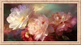🎨 Blooming Elegance – Touch of Art | Luxury Wall Art 4K Frame Decor | لمسة فن