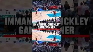 Immanuel Quickley game winner. Charlotte Hornets vs. Toronto Raptors #NBA #Basketball #Sports #Game