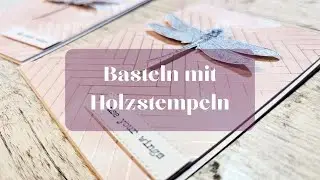 Libellenstempel im Fokus I Action Luxurious Paperblock I 1 Stempel 3 Ideen