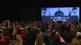 Altered presidential seal used at Trump speech