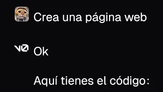 CREA UNA WEB CON V0 CHAT - Generador de Interfaces con IA