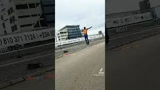 Konami circus on 24 feet long jump on inline skating
