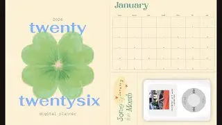.☘︎ ݁˖ digital planner ( 2026 ) from hijanie and free template