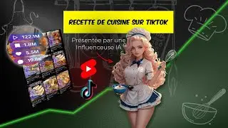 Niche Culinaire pr&eacute;sent&eacute;e par une influenceuse IA Anim&eacute;e