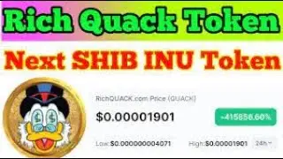 RICHQUACK (QUACK)TOKEN | RICKQUACK TOKEN REVIEW | RED FLAGS | RICH QUACK NEXT SHIB? INVEST OR SCAM?