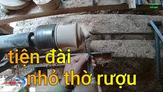 TIỆN Đ&Agrave;I THỜ RƯỢU NHỎ// BẰNG GỖ TRẦM HƯƠNG// phương thơm tv...