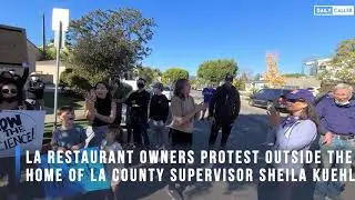 LA Restaurant Owners Protest Outdoor Dining Ban