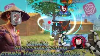 Free fire   AI  sensitivity is  setting 📱 ff sensitivity com⚙️ headshot 999% 🇧🇷AI sensitivity usse 👾